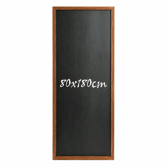 Kreidetafel "InspiraBoard" 80x180cm mit Holzrahmen – Indoor