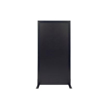 Aufstellbare Kreidetafel in Schwarz, Sichtschutz Kundenstopper für Bars