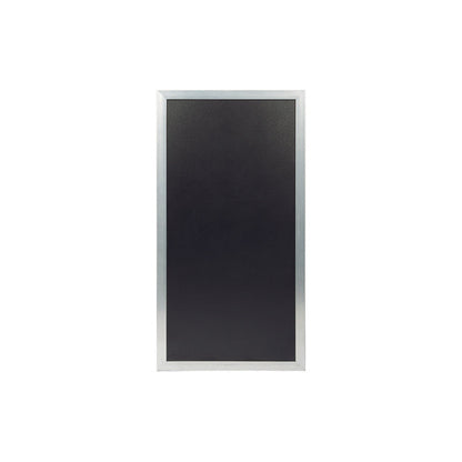 Aufstellbare Kreidetafel mit Holzrahmen silber, Sichtschutz für Restaurants