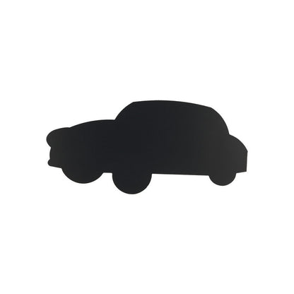 Auto Kreidetafel Silhouette Securit für Kinderzimmer, Kinder Kreidetafel Silhouette schwarz zum Beschriften mit Kreidemarker Kreidestifte