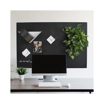 KalaMitica® Kreidetafel Magnetisch, Ohne Rahmen, 74x114cm, Schwarz/Anthrazit
