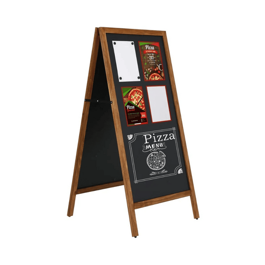 ChalkMaster Pro – Wetterfester Kreidetafel-Aufsteller 145x67cm