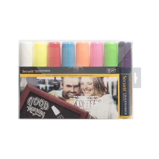 dicke Kreidemarker farbig im 8er Set, Kreidestifte 7-15mm für das Beschriften von Kreidemarker und Kundenstopper