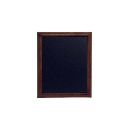 Dunkelbraune Kreidetafel mit Holzrahmen, gerundete Wandtafel mit Kreidetafelfläche, 60x80cm