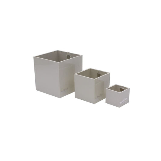 Elfenbeinfarbene Würfelbehälter magnetisch