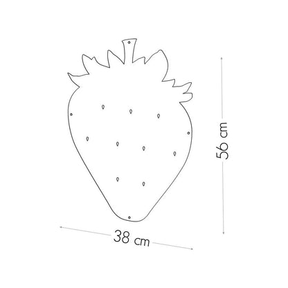 Erdbeeren Kreidetafel magnetisch Kalamitica