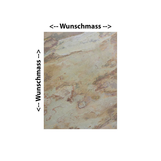 farbige Kreidetafel aus Schiefer individuell nach Mass magnetisch Farbe Gold Mountain