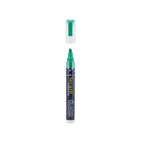 grüner Kreidemarker wasserfest 2-6mm Strichbreite, wasserfester Kreidemarker für Kreidetafeln und Wandtafeln, wasserfester Kreidemarker grün Securit