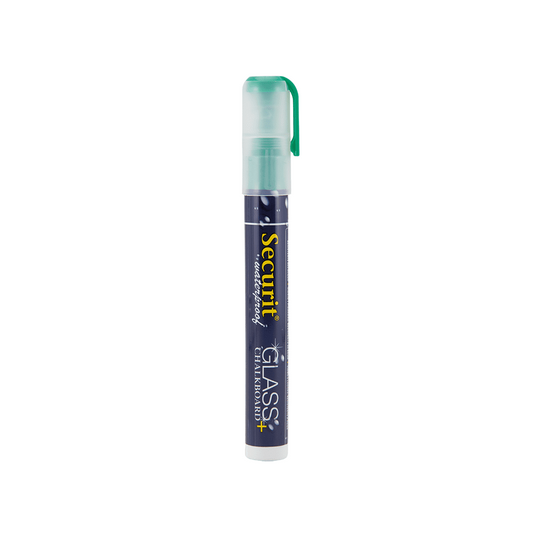 grüner Kreidemarker wasserfest mit 2-6mm Strichbreite, wasserfester Kreidemarker für Kreidetafeln und Wandtafeln, wasserfester Kreidemarker grün Securit