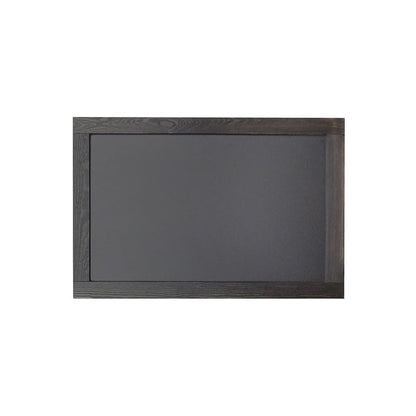 Grosse Kreidetafel mit dickem Holzrahmen in Schwarz, Kiefernholz