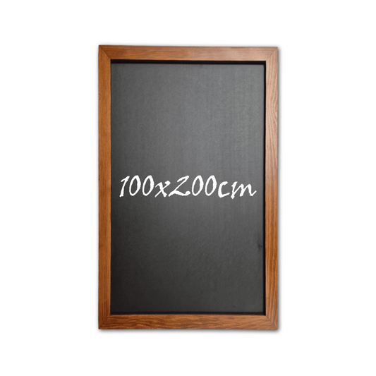 Grosse Kreidetafel mit Holzrahmen 100x200cm online bestellbar