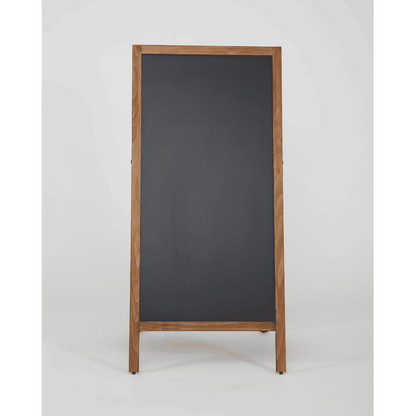 Grosser Kundenstopper mit Holzrahmen und magnetischer Kreidetafel, Gastroaufsteller XXL