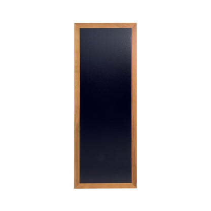 Hellbraune Holz Kreidetafel mit schwarzer Kreidefläche, 56x150cm, Securit Wandtafel