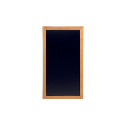 Hellbraune Kreidetafel mit flachem Holzrahmen, Premium Wandtafel mit schwarzer Kreidetafel Oberfläche