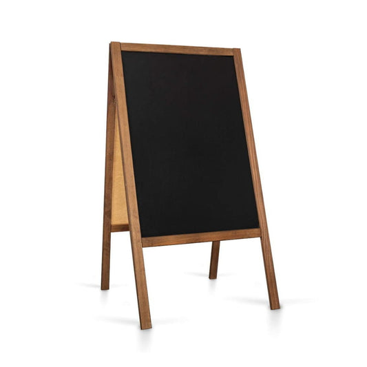 Holz Kundenstopper mit Kreidetafel günstig online bestellen bei Kundenstopper24.ch, 61x118cm