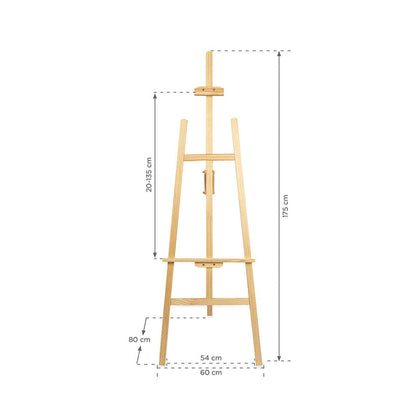 Holz Staffelei Natur 175cm online bestellbar