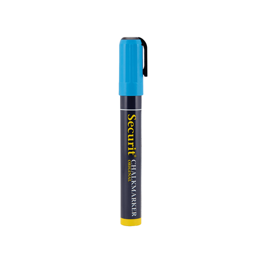 Kreidemarker blau mit 2-6mm Schreibspitze, blauer Kreidemarker für das Beschriften von Kreidetafeln und Wandtafeln
