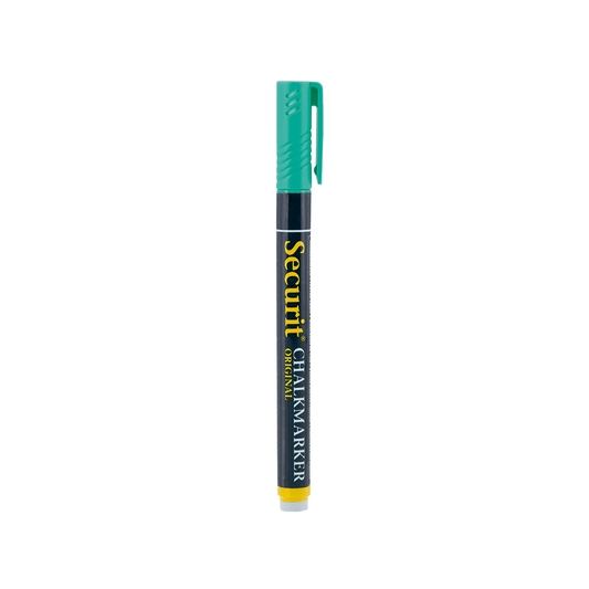 Kreidemarker grün mit 1-2mm Spitze zum Schreiben, Kreidestift grün geeignet für das Beschriftgen von Kreidetalfen, Glas und Boards