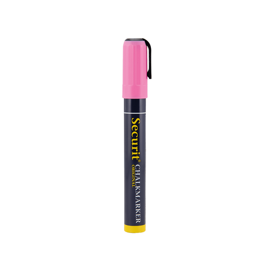 Kreidemarker pink mit 2-6mm Spitze, pinker Kreidemarker Securit für das Beschriften mit Kreidetafeln, Boards und Glas