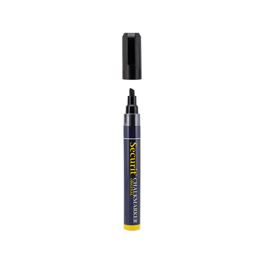 Kreidemarker schwarz mit 2-6mm Spitze für das Beschriften von Kreidetafeln, Glas und Boards, Kreidestifte für Kreidetafeln schwarz 2-6mm