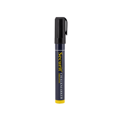 Kreidemarker schwarz mit 2-6mm Spitze für das Beschriften von Kreidetafeln, Glas und Boards, Kreidestifte für Kreidetafeln schwarz
