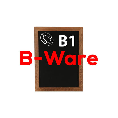 Kreidetafel magnetisch B1 mit dunklem Holzrahmen günstig online kaufen