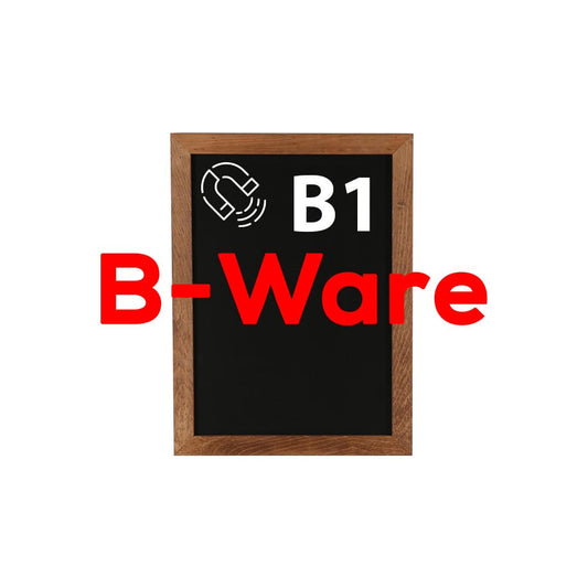Kreidetafel magnetisch B1 mit dunklem Holzrahmen günstig online kaufen