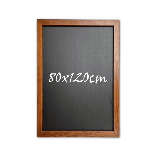 Kreidetafel mit braunem holzrahmen günstig online bestellbar in der schweiz, 80x120cm