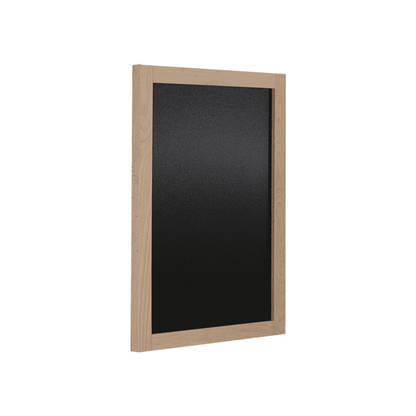 Kreidetafel mit Rahmen in Buche 80x120cm, Wandkreidetafel mit Holzrahmen zum Aufhängen in Restaurants, Bars, Kaffees