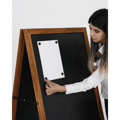 Magnete Anwendung auf Holz Kundenstopper