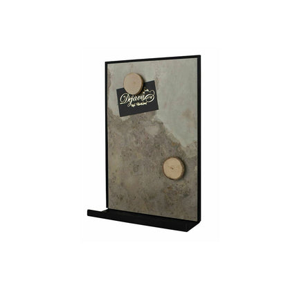 Magnetische Wandkreidetafel aus Schiefer für Küche mit Ablage für Kreide