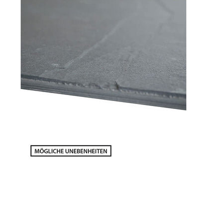Mögliche Unebenheiten auf Wandschiefertafel