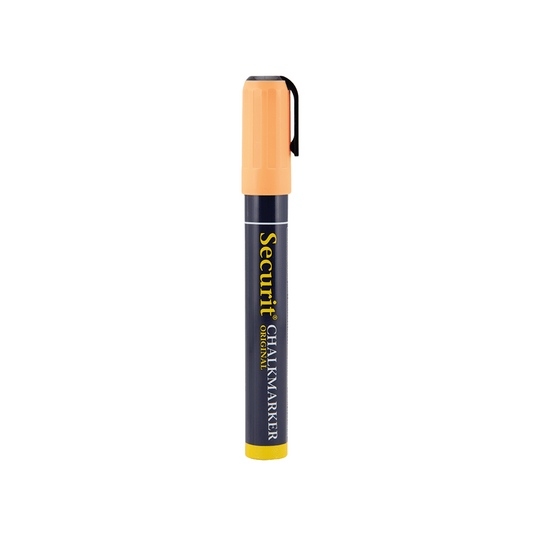 Orange Tropische Kreidemarker für die Beschriftung von Gastro Kreidetafeln, 2-6mm Kreidestift von der Marke Securit in Orange