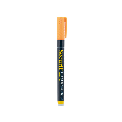 Oranger Securit Kreidemarker für sommerliche Kreidetafel Motive, Kreidestift Securit in Orange für das Beschriften von Kreidetafeln, Boards und vieles mehr