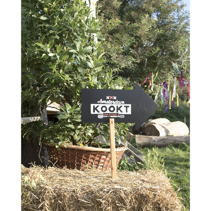 Pfeil Kreidetafel zum Einstecken im Garten oder Wiesen