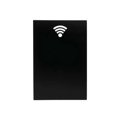 Rechteckie Silhouetten Kreidetafel mit WiFi Icon, Silhouette Form Kreidetafel eckig Securit mit WiFi