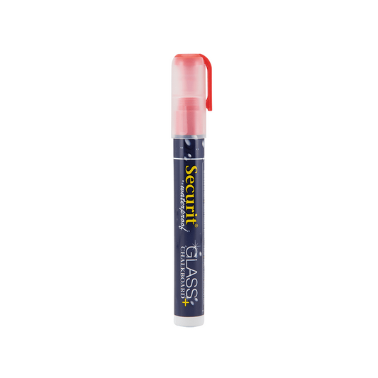 roter Kreidemarker wasserfest Securit günstig online kaufen auf kreidetafel24.ch, wasserfester Kreidemarker Securit online kaufen, wasserfeste Kreidestift rot für Kreidetafeln