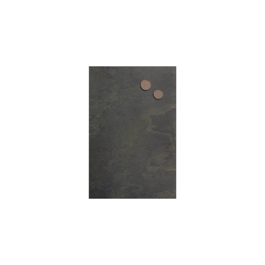 Schiefertafel klein grünes Muster für Zuhause und Restaurants, Wandkreidetafel magnetisch aus echtem Schiefer 30x61cm