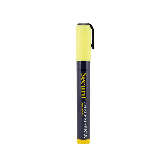 Securit Kreidemarker gelb mit 2-6mm Schreibdicke, gelber dicker Kreidestift für Kreidetafeln und Wandtafeln, gelber Kreidemarker günstig kaufen