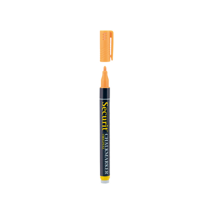 Securit Kreidemarker Orange für sommerliche Kreidetafel Motive, Kreidestift Securit in Orange für das Beschriften von Kreidetafeln, Boards und vieles mehr