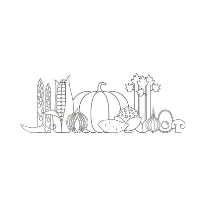 Securit® Fensterschablonen "Windoodle", Format: A2, Thema: Food, inkl. 1 Securit® Kreidestift, 3er Set