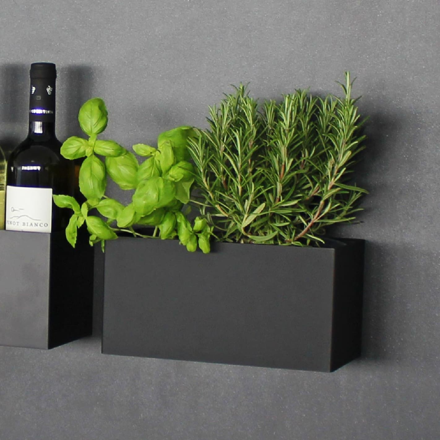KalaMitica® Magnetbehälter "Hermes" aus Stahl, Schwarz