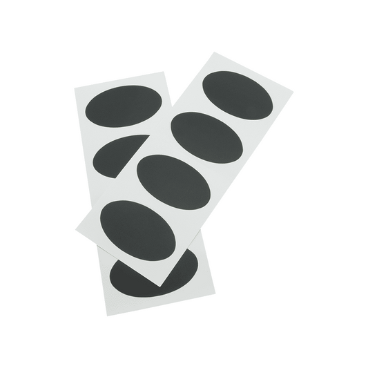 Tafelfolie Sticker im 8er Set Marke Securit, Beschriftungsetiketten Kreidetafelfolie Oval