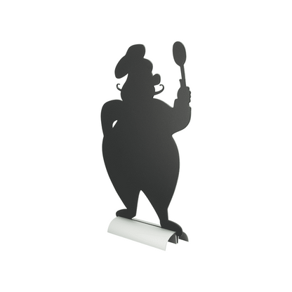 Securit®, Tischkreidetafel Aufsteller mit Aluminiumfuss, "Chefkoch" Form-Silhouette, 22x35cm