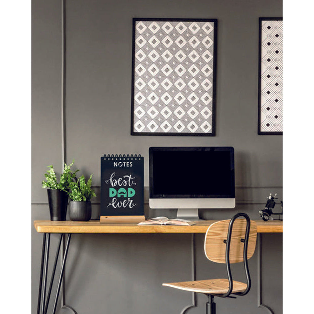 Securit® Glas Kreidetafel mit Holzrahmen, Schwarz, 40x60cm