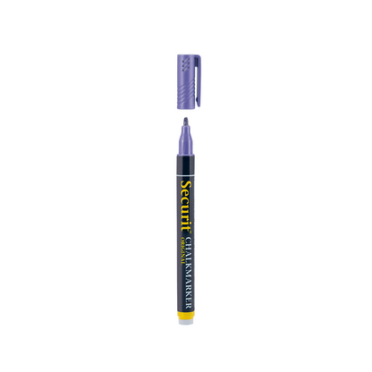 violetter Kreidemarker Securit passend für das Beschriften von Kreidetafeln, Kundenstopper und Wandtafeln, Kreidestift violett Marke Securit
