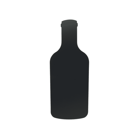 Wandkreidetafel Flaschenform schwarz für Bars und Restaurants, Restaurant Wandtafel Flaschenform für Beschriftung mit Kreide