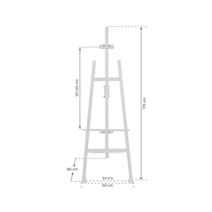 Holz Staffelei Classic, Weiss, 175cm