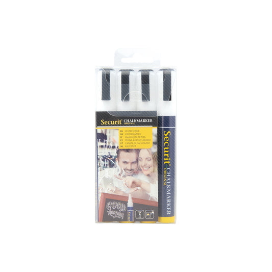 Weisse Securit Kreidemarker 4er Set