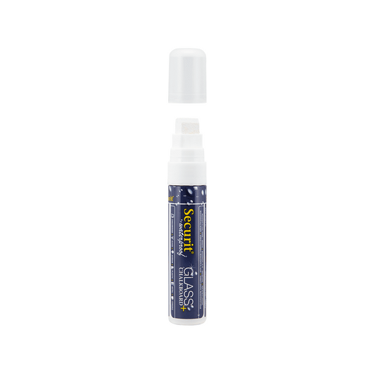 Securit® Kreidemarker Wasserfest, 7-15mm, Einzeln, Weiss